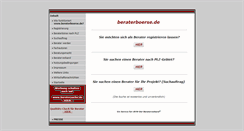 Desktop Screenshot of beraterboerse.de