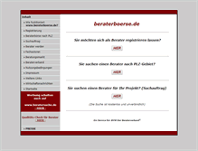 Tablet Screenshot of beraterboerse.de